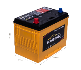 Акумулятор стартерний 6СТ-75 АПЗ (+/-) KAINAR ASIA